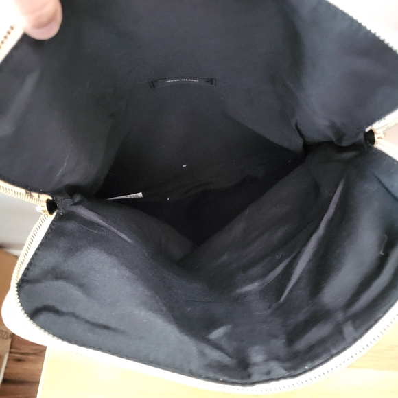 River Island silver and tan clutch - Picture 6 of 6